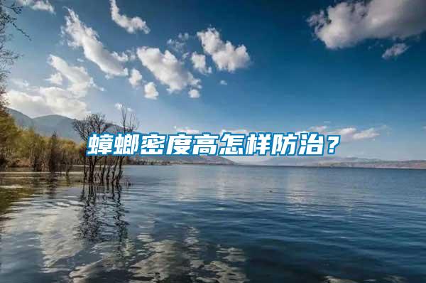蟑螂密度高怎樣防治？