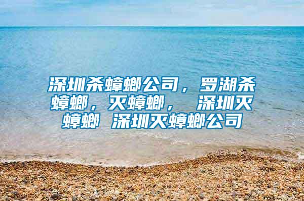 深圳殺蟑螂公司，羅湖殺蟑螂，滅蟑螂， 深圳滅蟑螂 深圳滅蟑螂公司