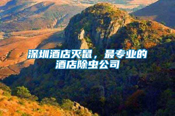 深圳酒店滅鼠,最專業的酒店除蟲公司